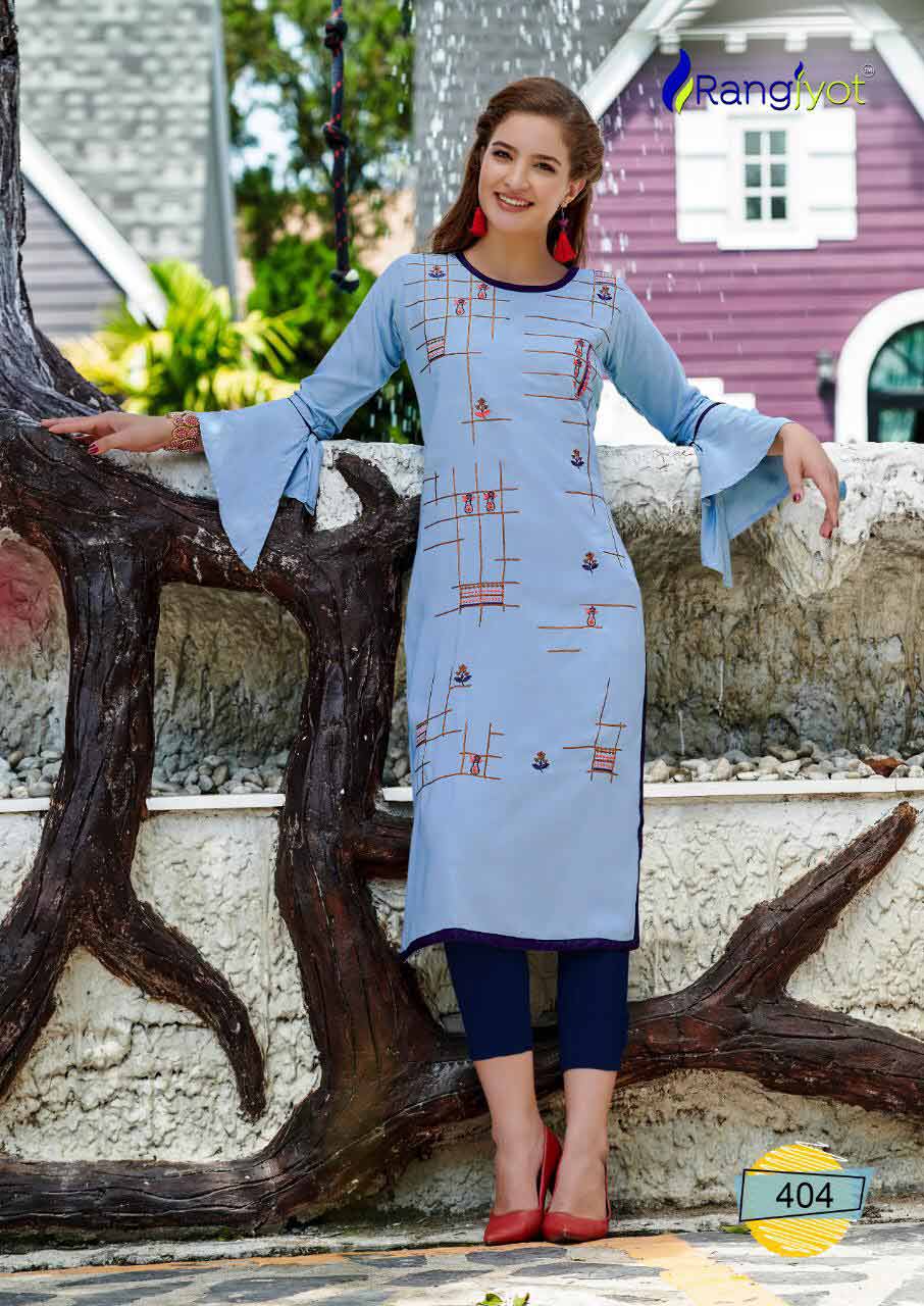 Rang Jyot Keshvi Vol-4 Print Embroidery Kurti Rang Jyot Keshvi Vol-4 Print Embroidery Kurti